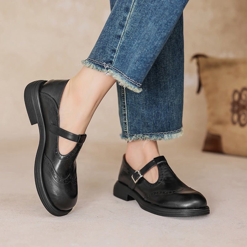 Chic women's Mary Jane comfort sandals, great for versatile casual outfits.