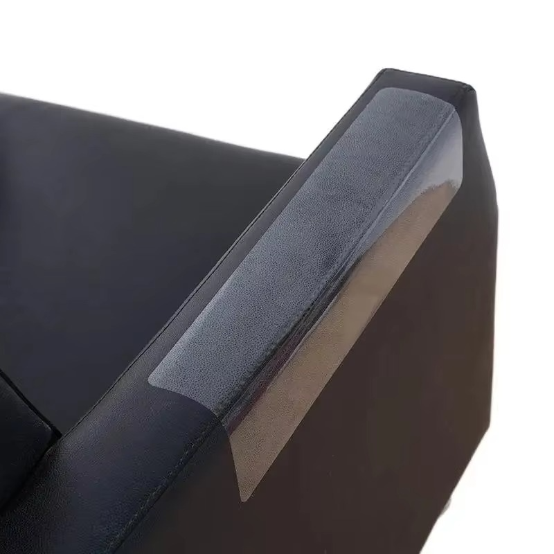 Pet claw protector: transparent self-adhesive furniture guard. Deters cat scratching on sofas.