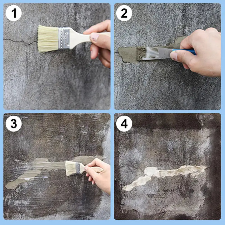 Universal clear adhesive for sealing cracks & protecting walls/floors. Leak proof, mold proof, 300g for DIY.