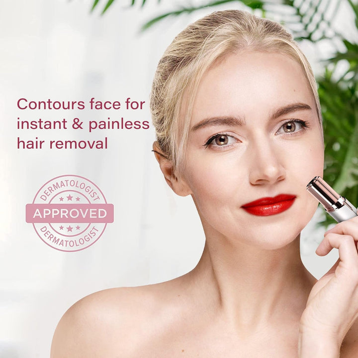Skincare essential: a gentle facial hair trimmer for women, promoting smooth, radiant complexion.