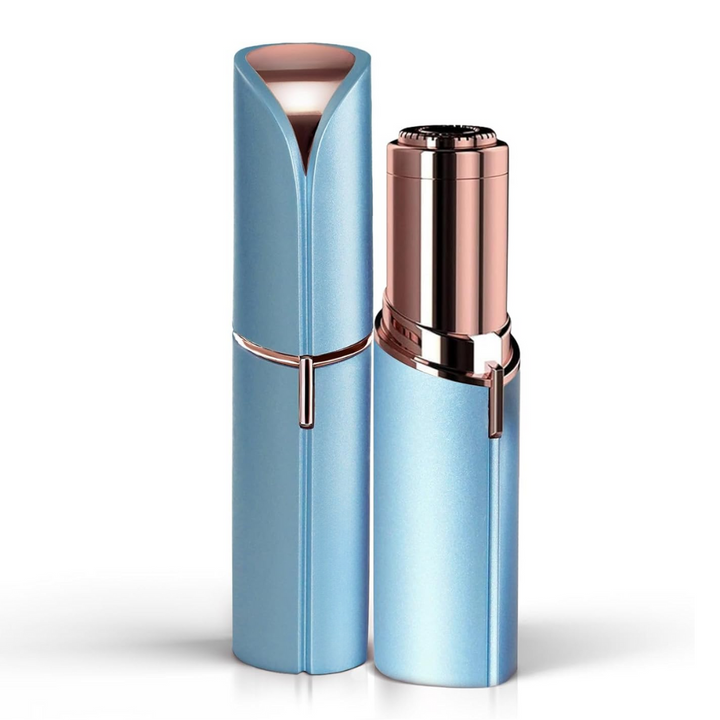 Women's portable shaver for facial hair, ensuring smooth skin and precise eyebrow shaping.