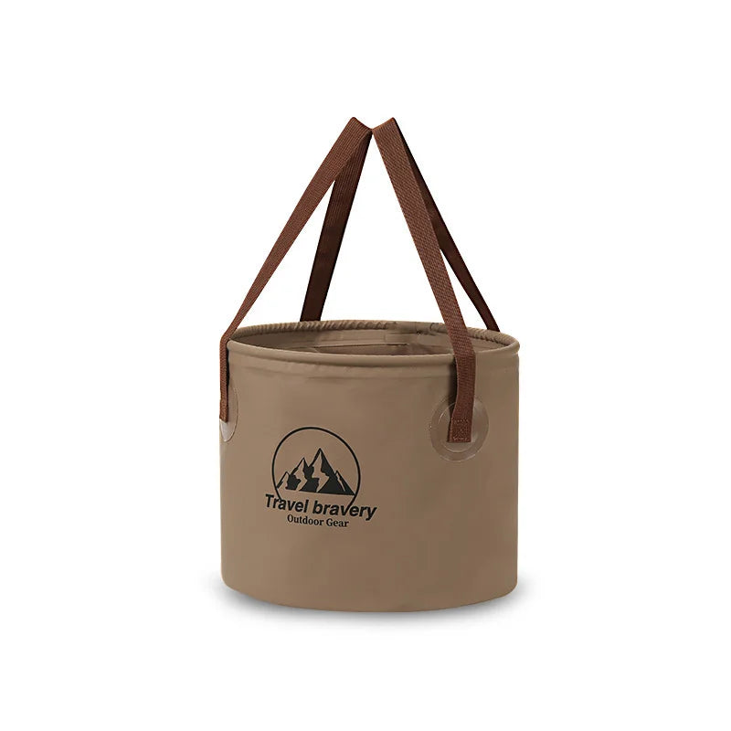 Versatile collapsible water bucket, perfect for car washing and camping adventures