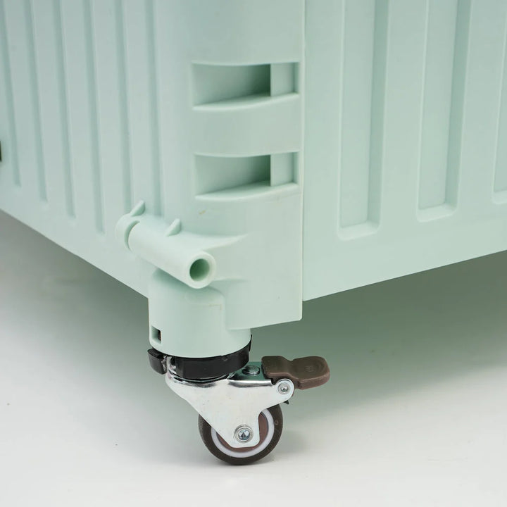 Robust portable storage crate, a collapsible box ideal for camping & moving supplies