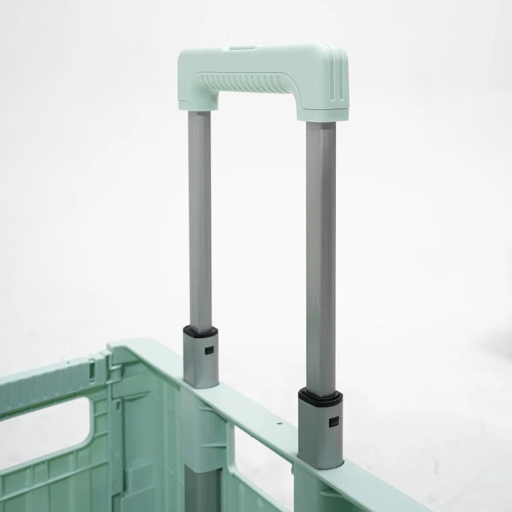 Rolling storage box with swivel wheels, perfect for organization & easy relocation of items