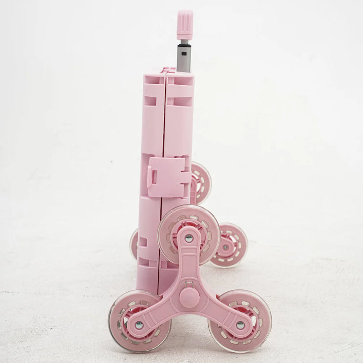 Portable storage box on swivel wheels, a collapsible cart for quick setup & breakdown