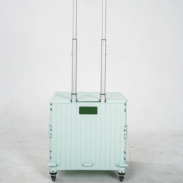 Heavy-duty utility cart with swivel wheels, a folding design for ultimate portability & storage