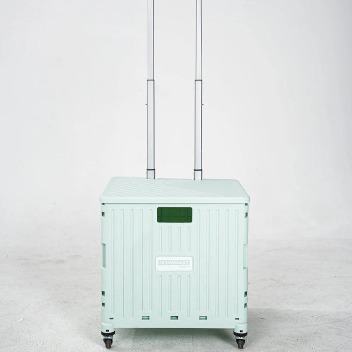 Rolling shopping trolley with robust stair wheels, designed for easy travel up steps & curbs