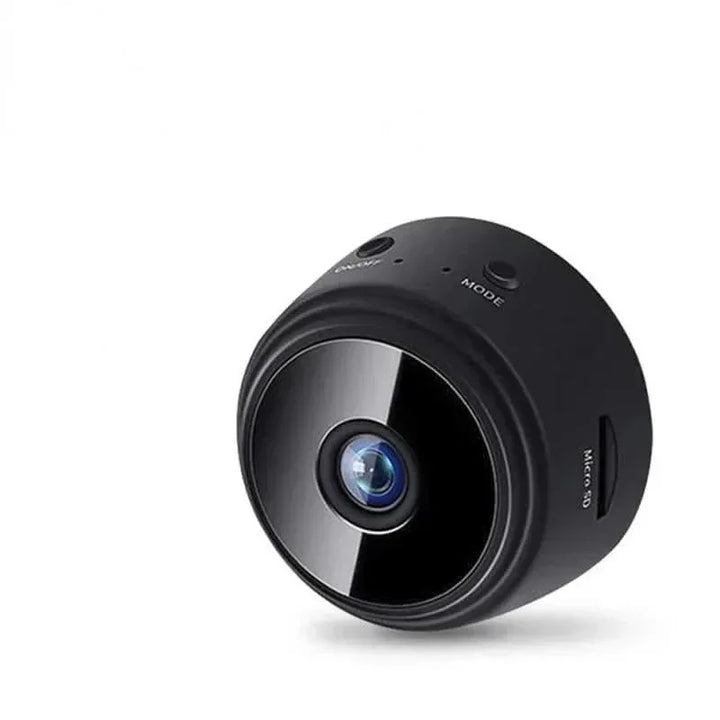 Mini 1080P HD security camera with night vision for discreet home monitoring & smartphone app control.