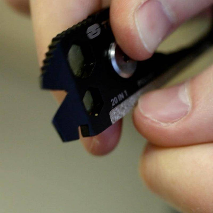 Versatile 20-in-1 EDC tool, essential for survival, hiking, and outdoor adventures