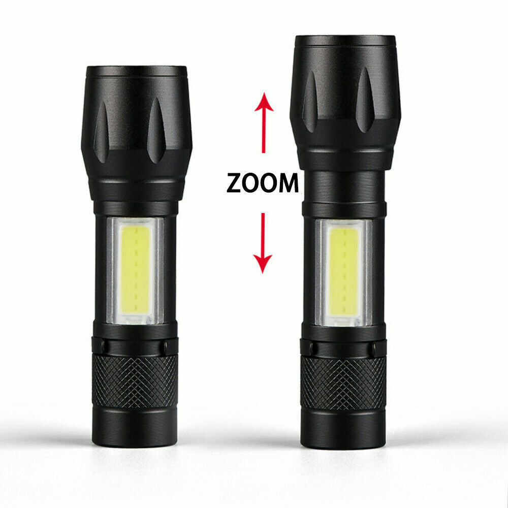 USB rechargeable tactical flashlight, 900 lumens, perfect for outdoor light