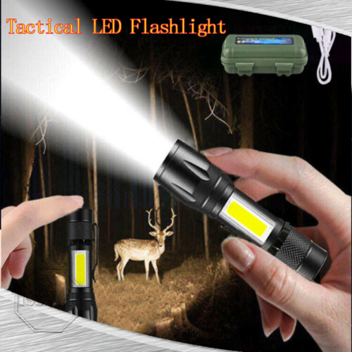 High-power 900 lumen emergency torch, USB rechargeable, outdoor ready