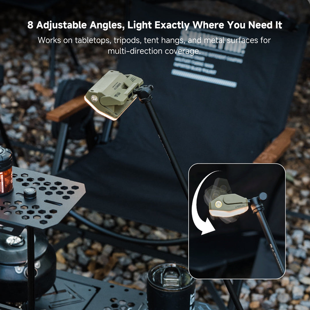 Emergency light, 900 lumens, with versatile camping light features