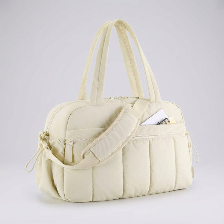 Compact, water-resistant Aerelle lightweight duffel bag. Perfect carry-on travel or gym bag with organization.