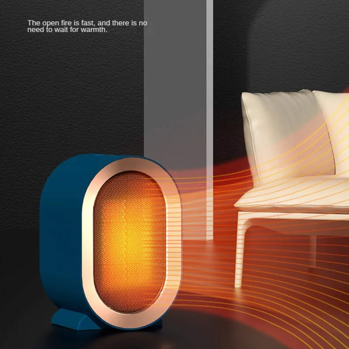 Energy-saving portable electric heater, compact design for efficient & quiet room heating.
