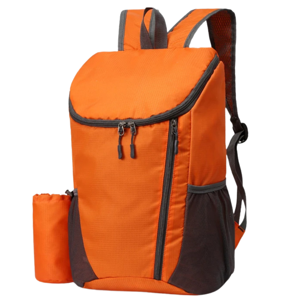 Unisex Compact Travel Backpack, ideal for school or daily commutes, black durable fabric