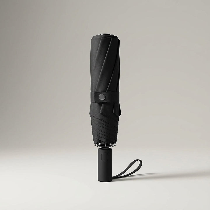 Automatic foldable travel umbrella, lightweight rain gear for men & women, easy to use.
