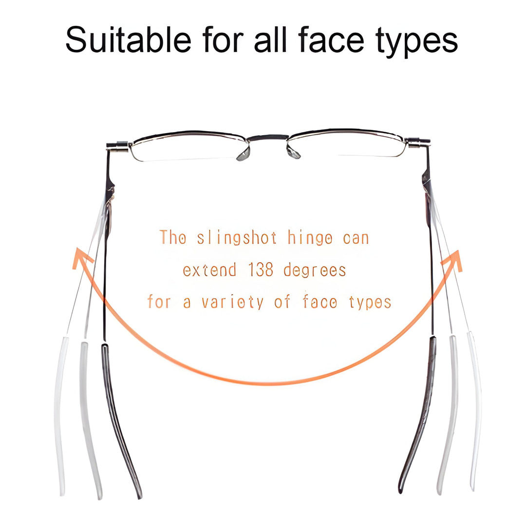 Convenient compact folding reading glasses for men & ladies. Magnification readers, perfect portable eyewear solution.