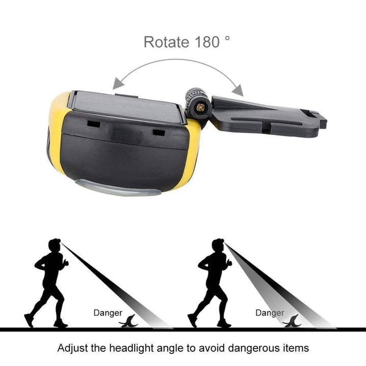 Hands-free camping light: mini LED headlamp with a powerful beam, essential for night activities