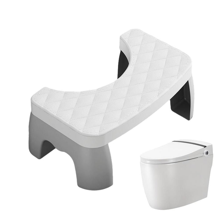 Secure non-slip compact toilet squat stool. Stable platform ensures safety & comfort for optimal posture.
