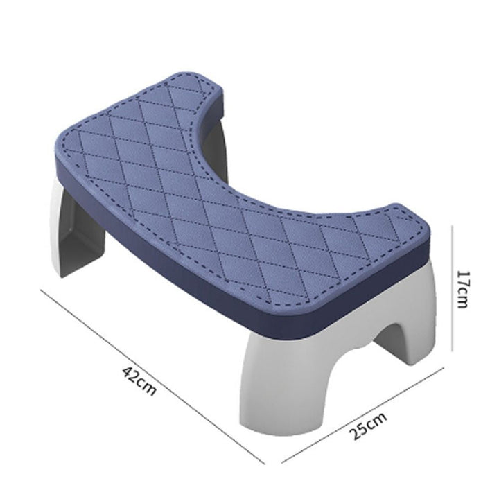 Modern compact non-slip squat stool, designed to enhance toilet posture for easier and healthier personal care.