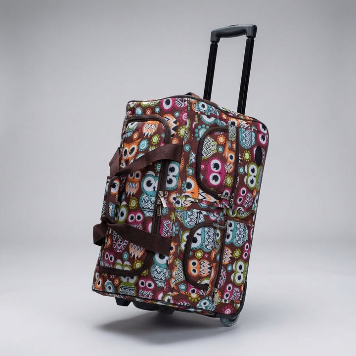 Essential travel gear: a versatile unisex rolling duffel bag.