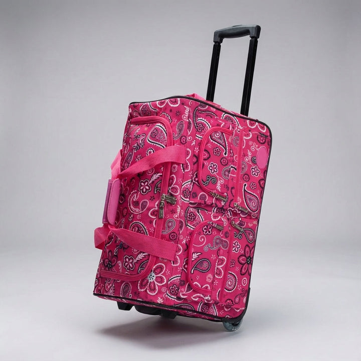 Convenient carry-on rolling duffel bag for quick, easy travel.