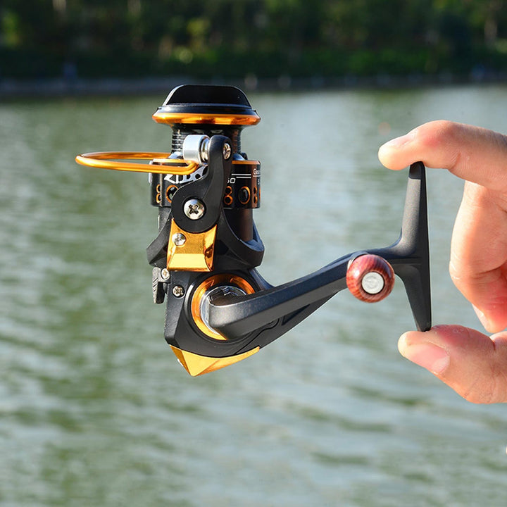 Dependable mini reel, enhancing your fishing experience with its performance