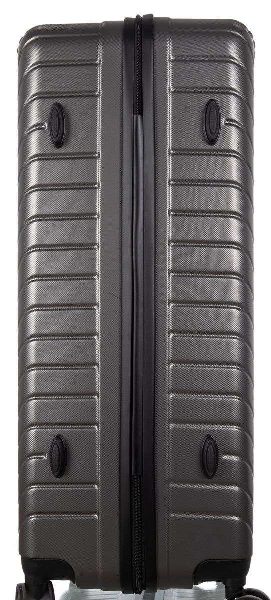 Smart travel essential: a compact, lightweight carry-on luggage with durable hard shell and easy-glide 360 wheels.