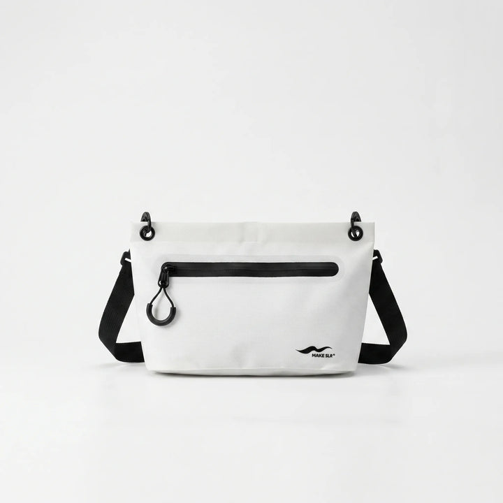 Small water-repellent dry bag for travel, beach, and protecting essentials.