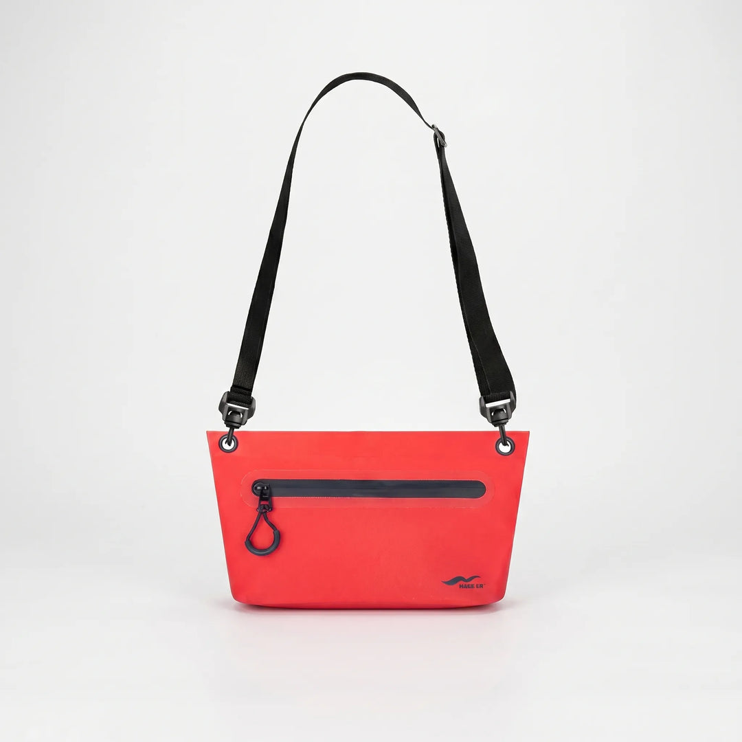 Durable dry bag keeping electronics, phone, and gear safe from water on adventures.