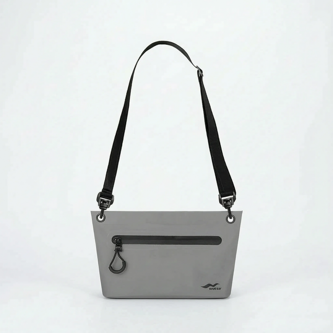 Compact waterproof dry bag, portable for outdoor adventures, beach, and travel essentials.