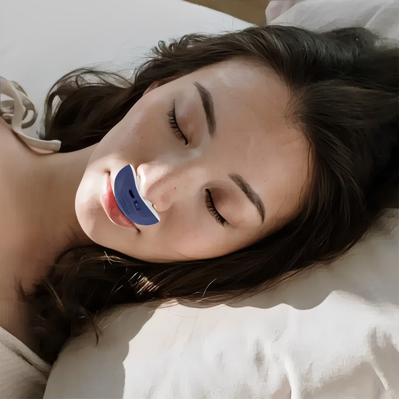 "Compatta Mini Macchina Micro CPAP portatile verde chiaro per apnea e russamento, con terminali in silicone morbido per comfo