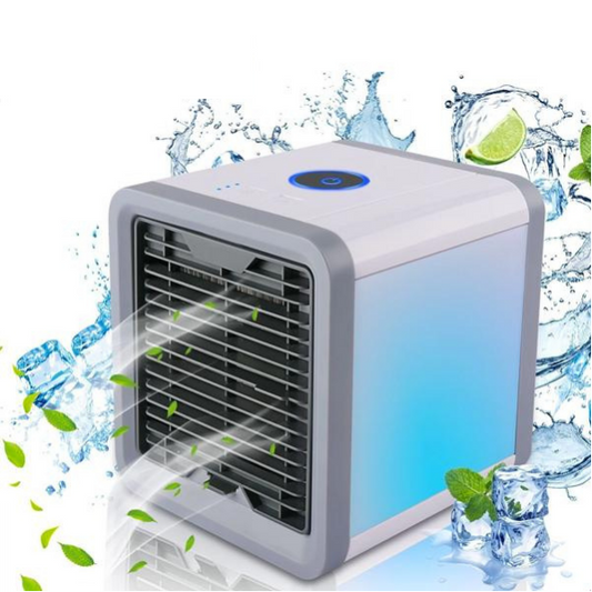 "Condizionatore portatile compatto dal design moderno, ideale per ambienti piccoli, con funzione silenziosa ed efficiente."