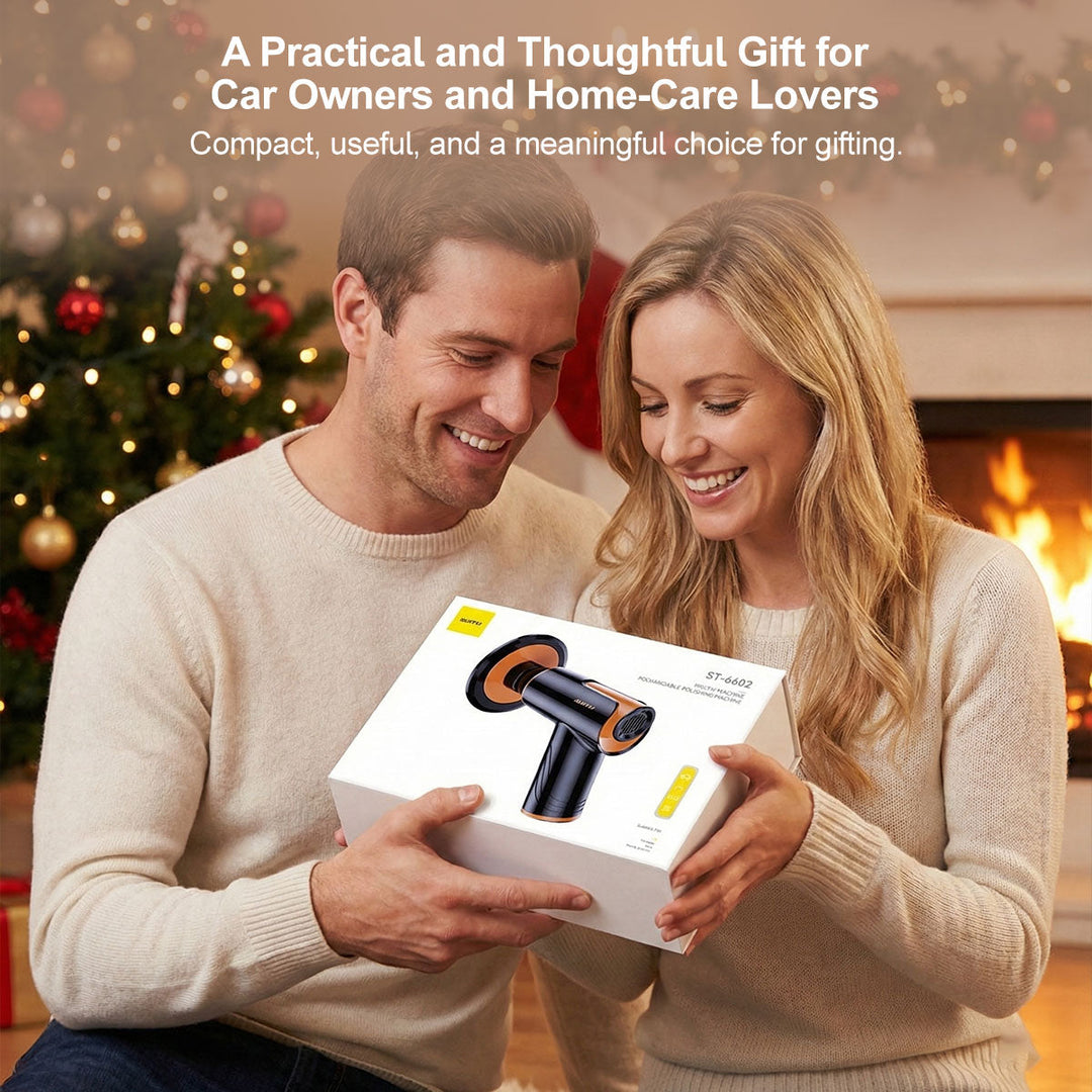 Ergonomic cordless polisher for easy car care and detailing