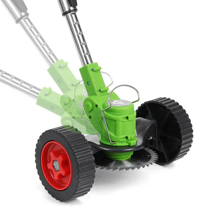Versatile electric grass trimmer, a key garden tool for manicured lawns and detailed yard work.