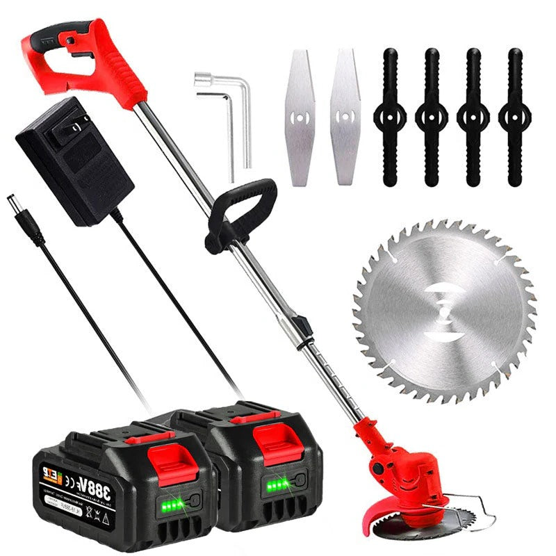 High-performance cordless grass trimmer, delivering clean cuts for a professional lawn finish.
