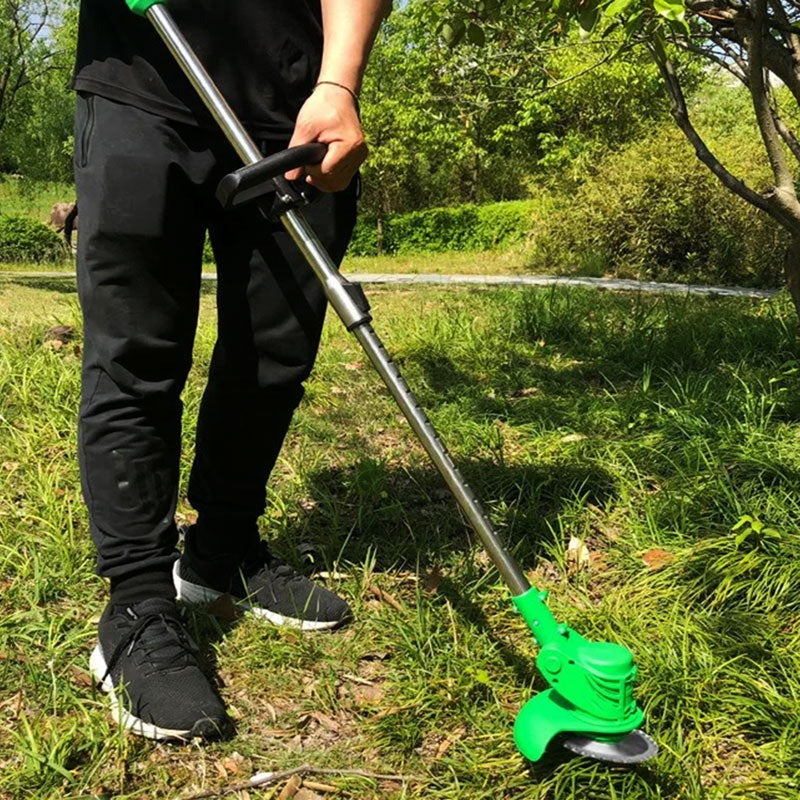 Powerful cordless grass trimmer, ideal for efficient lawn care and detailed landscaping tasks.
