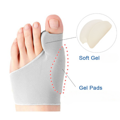 "Correttore bunion adolescente, colore pelle, morbido, traspirante, comfort, sollievo dolore, allineamento alluce valgo, well