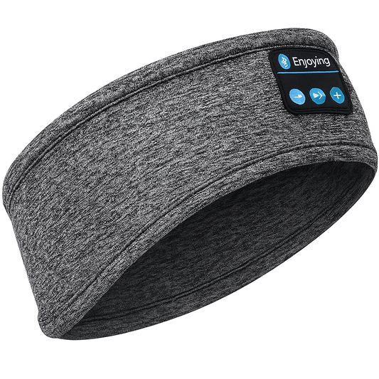 "Cuffia Bluetooth morbida, traspirante, in tessuto elastico, per sonno tranquillo, con cancellazione del rumore e microfono."