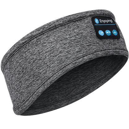 "Cuffia Bluetooth morbida, traspirante, in tessuto elastico, per sonno tranquillo, con cancellazione del rumore e microfono."