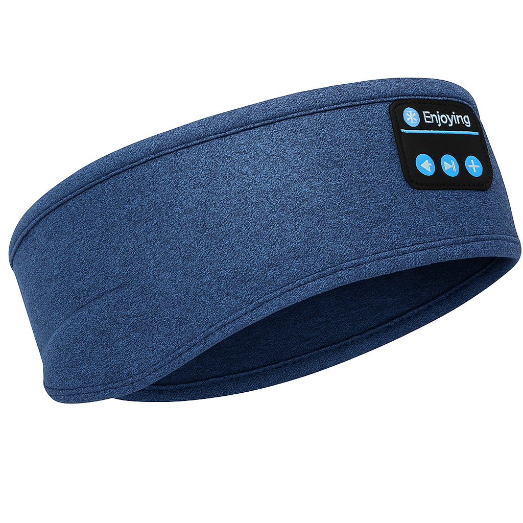 "Cuffia Bluetooth morbida, traspirante, in tessuto elastico, per sonno tranquillo, con cancellazione del rumore e microfono."