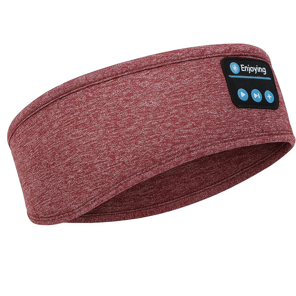 "Cuffia Bluetooth morbida, traspirante, in tessuto elastico, per sonno tranquillo, con cancellazione del rumore e microfono."
