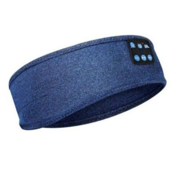 "Cuffia Sleep Wireless Bluetooth, fascia soffice grigia, comfort notturno, elimina rumori, per musica e relax notturno"