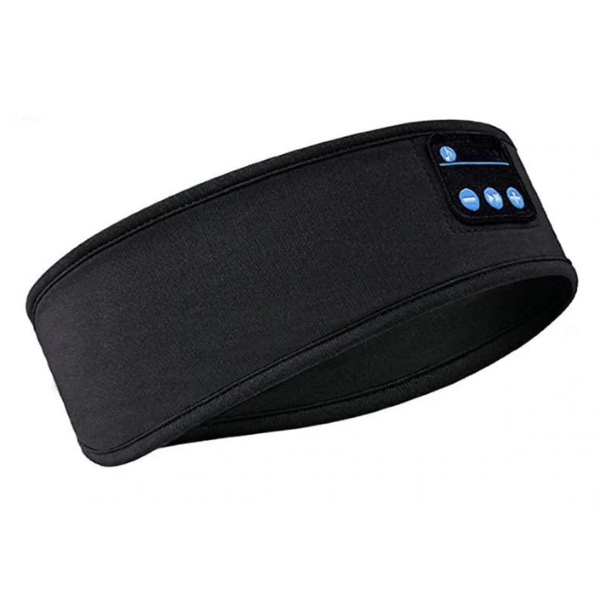 "Cuffia Sleep Wireless Bluetooth, fascia soffice grigia, comfort notturno, elimina rumori, per musica e relax notturno"