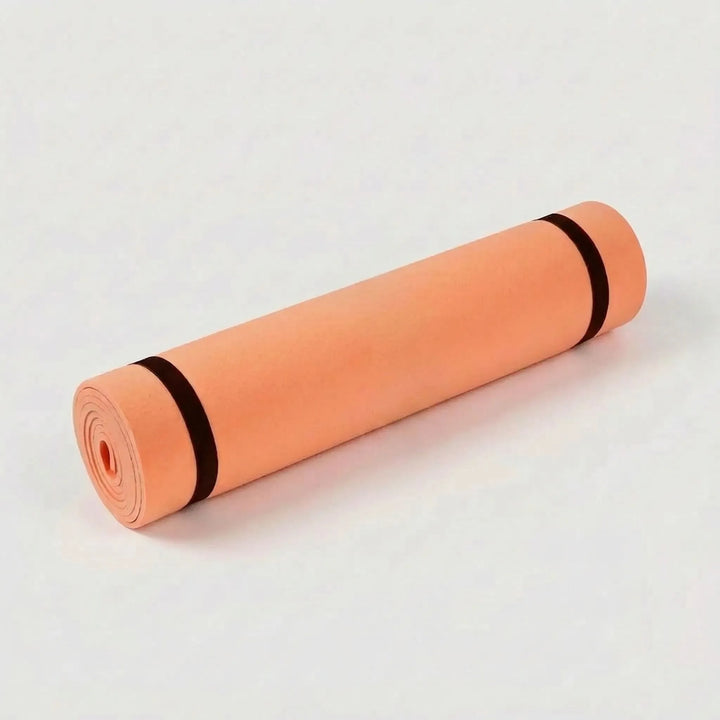 Non-slip cushioned exercise mat for yoga & pilates. Durable fitness mat for intense home workouts.
