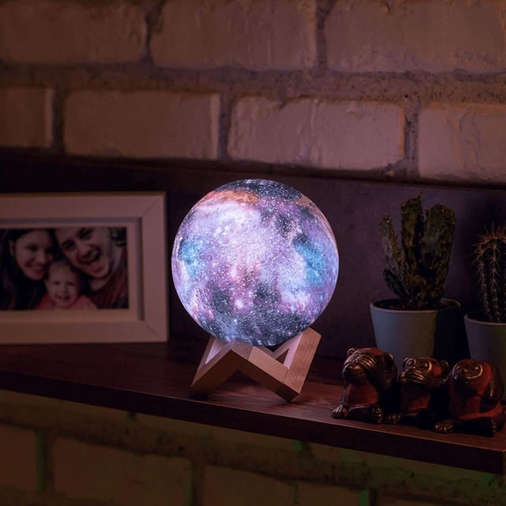 Elegant LED globe ambient light, ideal as a decorative accent lamp or night light.