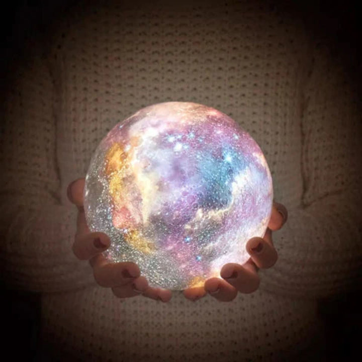 Sleek LED ambient light globe, a stylish addition to home decor with customizable lighting.