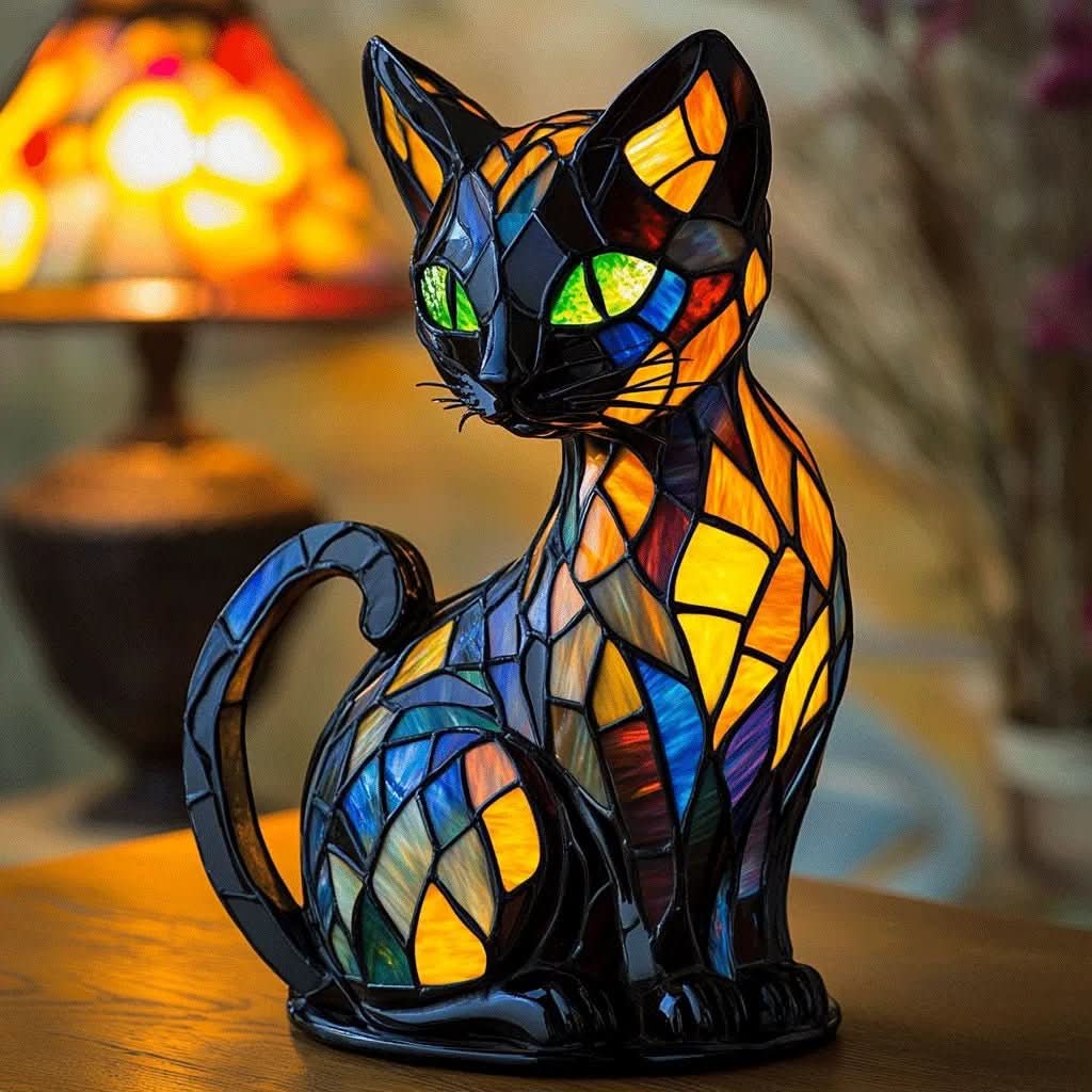 Cute silicone cat LED night light for kids' rooms. Touch control, portable lamp creating gentle, ambient lighting.