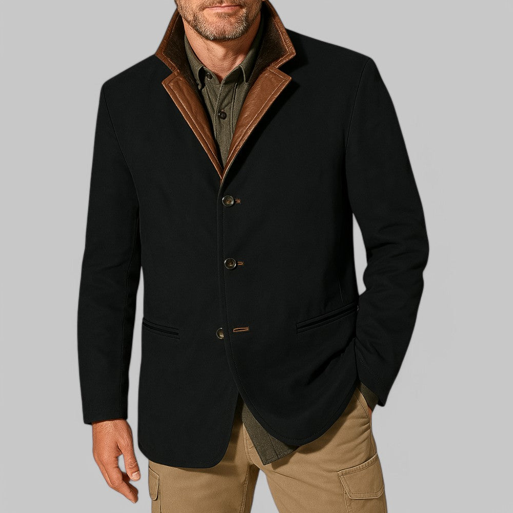 Men's vintage style jacket in a classic cut. Perfect autumn outerwear for fall fashion & casual wear.