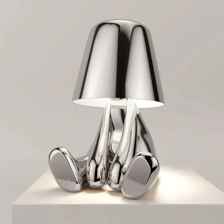 Modern home decor LED table lamp, creating warm ambient and accent lighting.